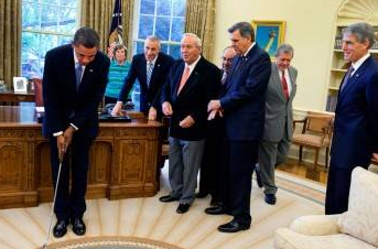 Obama Putting in White House Obama Putting