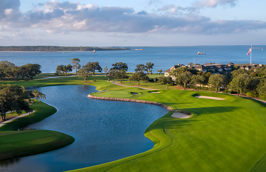 The best place for links style golf in Georgia is at Sea Island