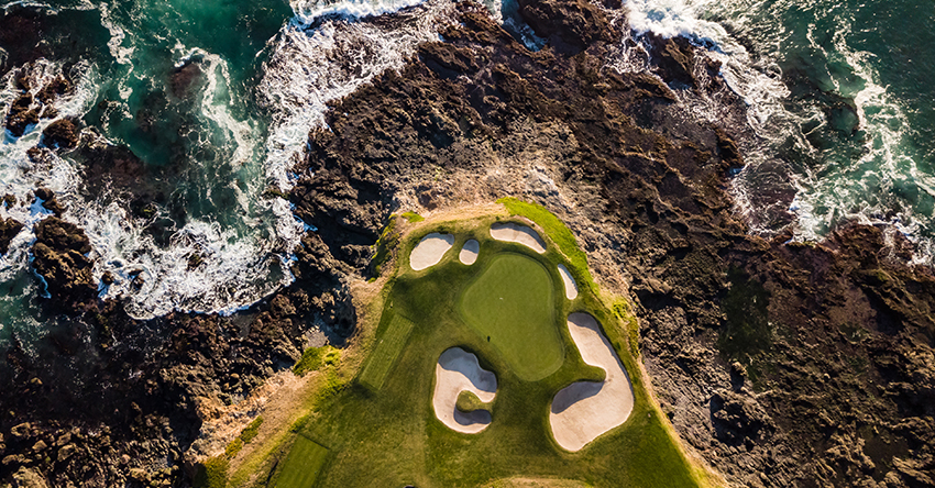 Pebble Beach best golf trip destination using Ship Sticks