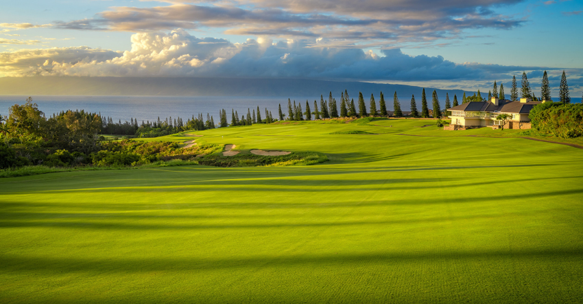 Top golfing destinations with Ship Sticks at Kapalua, Hawaii