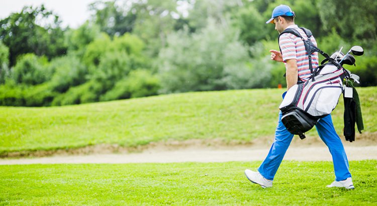 How to pick up your golf bag on the course